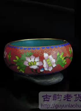 掐丝珐琅景泰蓝开口手镯