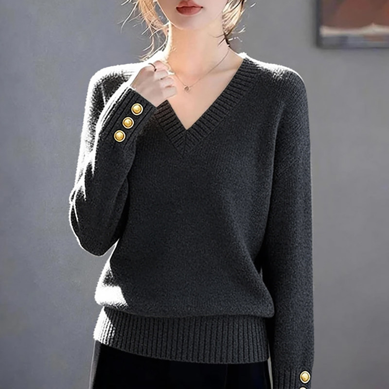 春季毛衣女内搭外穿爆款2026新款洋气打底衫女百搭显瘦V领针织衫,淘宝优惠券,粉丝福利购,淘宝优惠卷