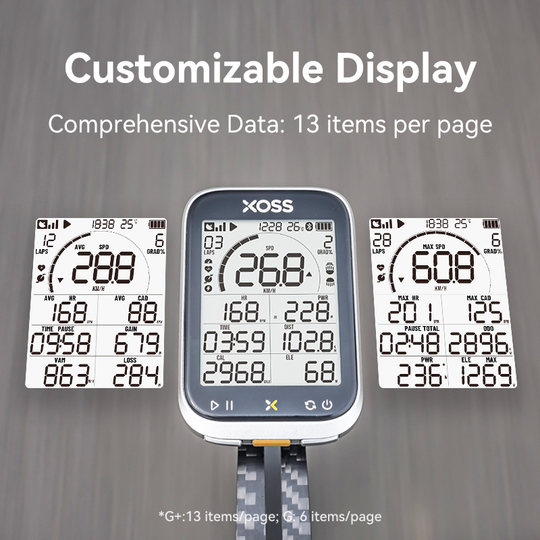 XOSS行者小G+三代码表英文自行车GPS无线码表山地公路车ANT+