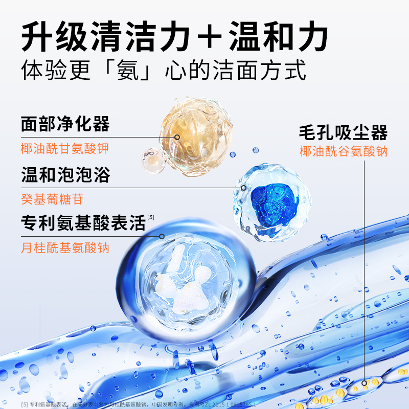 瑷尔博士洁颜蜜氨基酸洗面奶清洁温和保湿洁面60ml (30ml*2瓶)