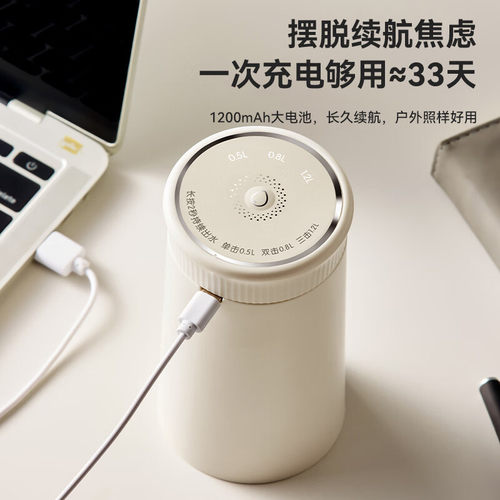 小熊桶装水抽水器可折叠电动饮水机压水器纯净水自动上水器抽水泵 - 图1