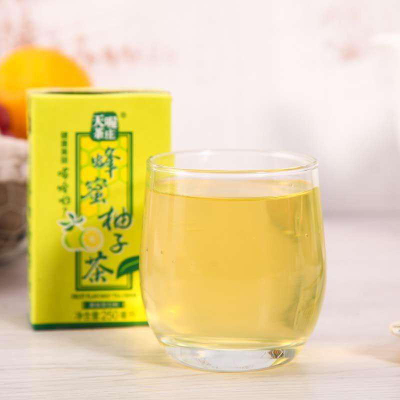 天喔茶庄蜂蜜柚子茶250ml*24盒整箱果味茶饮料饮品量贩柚子茶 - 图2