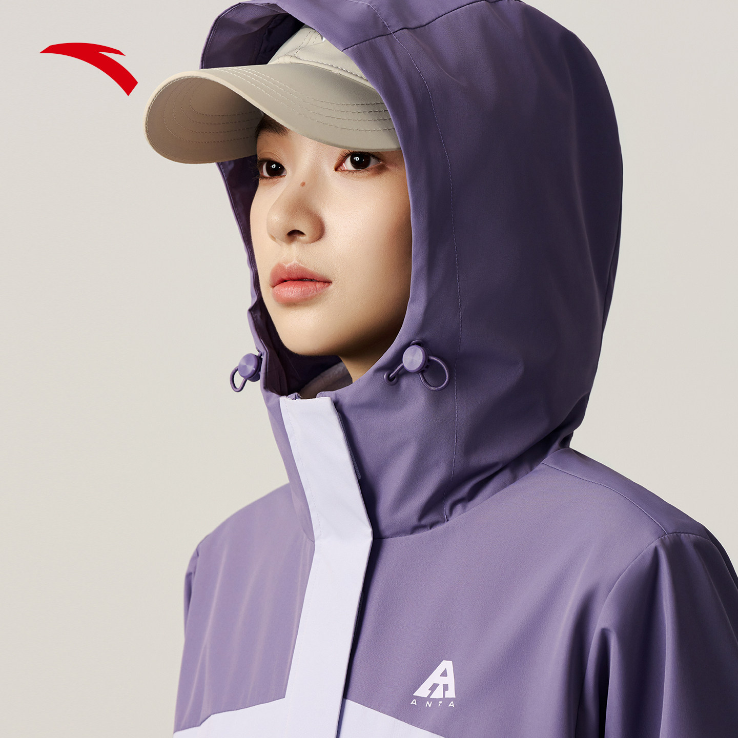 安踏三合一外套女2025新款冬季两件套防泼水夹克防风抓绒保暖上衣,淘宝优惠券,粉丝福利购,淘宝优惠卷