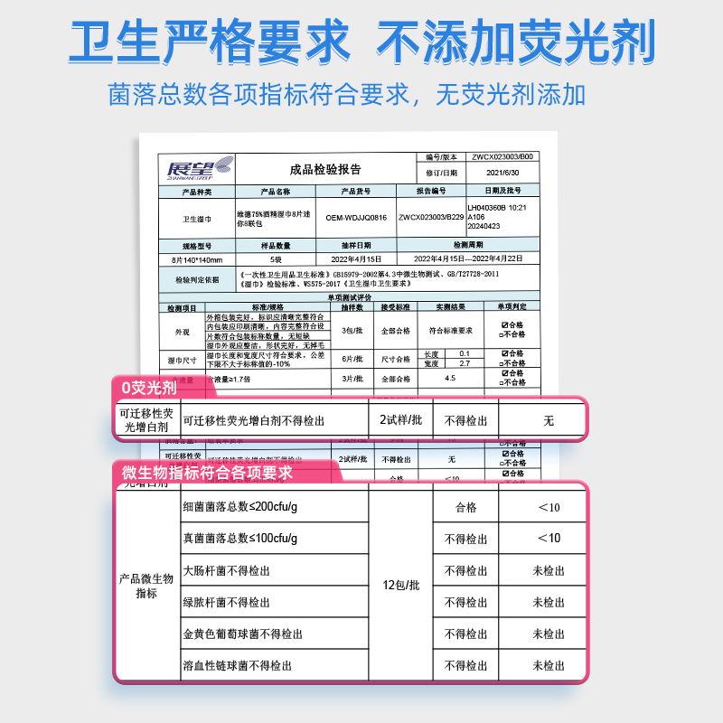 维德医疗75%酒精湿巾口袋迷你湿巾8片*8包外出旅行小包装便携消毒 - 图0