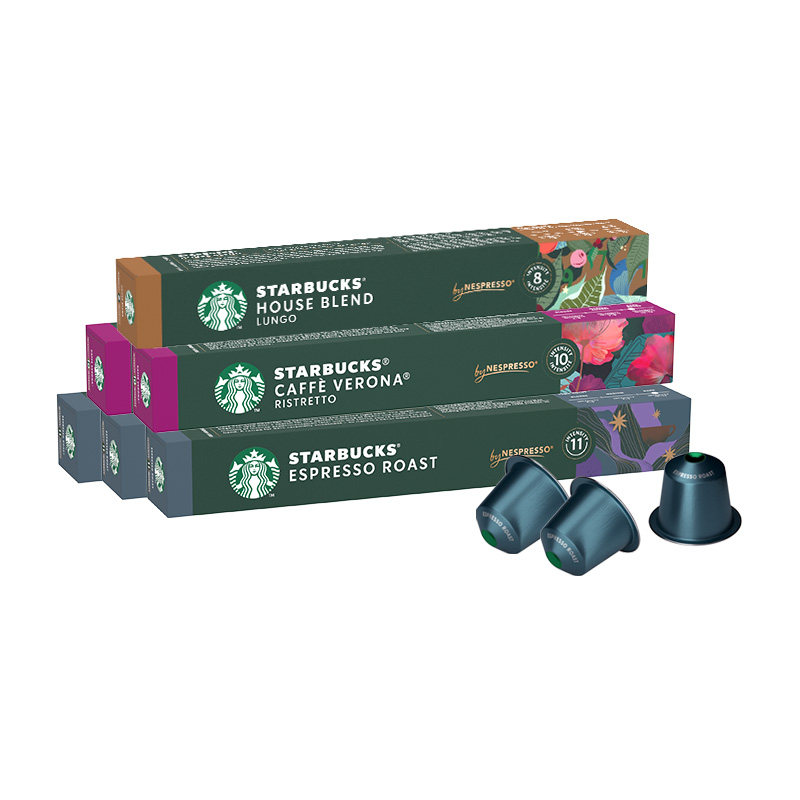 星巴克胶囊咖啡意式浓缩3条+特选综合1条+佛罗娜2条共60颗,淘宝优惠券,粉丝福利购,淘宝优惠卷