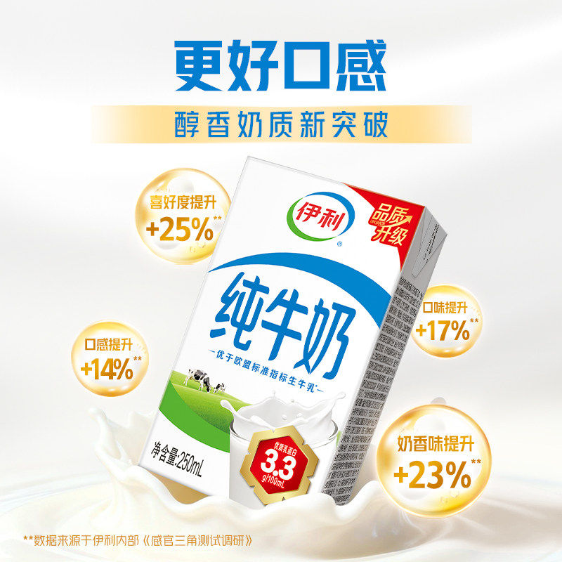 【3月产】伊利无菌砖纯牛奶250ml*21盒/整箱优质蛋白营养早餐 【3月产】伊利无菌砖纯牛奶250ml*21盒/整箱优质蛋白营养早餐