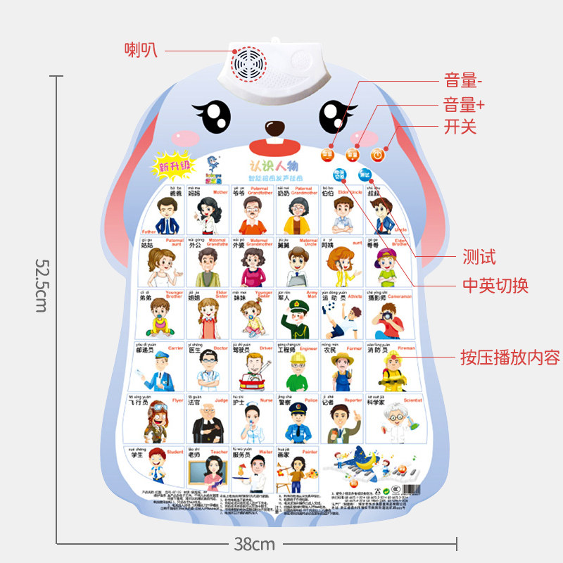 宝宝有声早教挂图发声识字点读学习神器益智玩具拼音机新年礼物6,淘宝优惠券,粉丝福利购,淘宝优惠卷