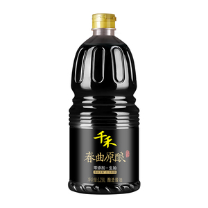 千禾酱油春曲原酿1.28L生抽粮食酿造凉拌炒菜家用调味大瓶实惠装