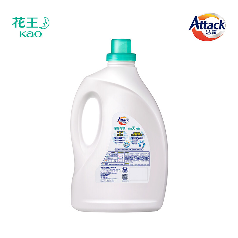 花王洁霸酵素瞬清3kg*4瓶洗衣液 天猫超市常规洗衣液