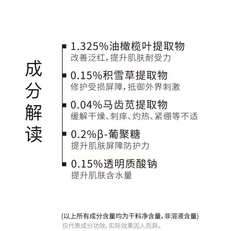 John Jeff姐夫1.325%油橄榄精华液(干敏肌)改善泛红舒缓退红-图2