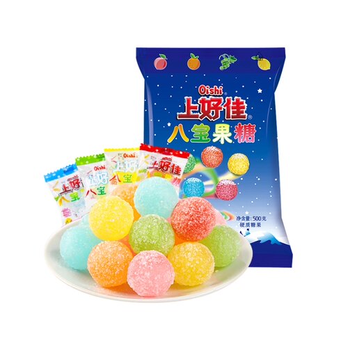 上好佳八宝果硬糖结婚喜糖元旦圣诞节水果可乐柠檬橘子 - 图0