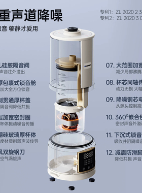 蓝宝破壁机静音低噪辅食豆浆机