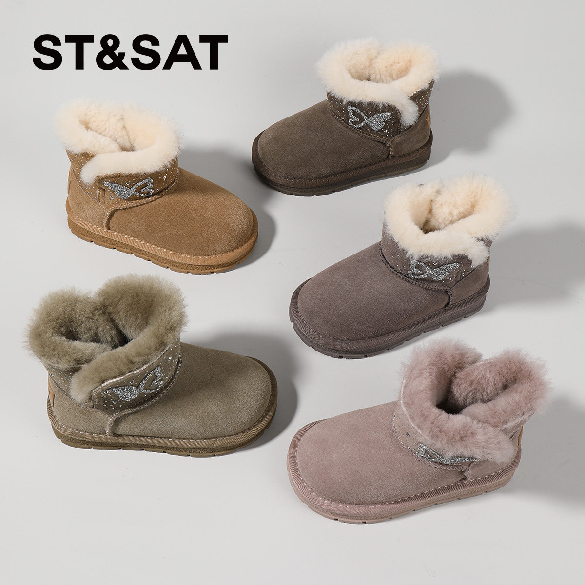 星期六童鞋儿童雪地靴冬季新款时尚保暖防滑宝宝鞋子加绒女童棉鞋,淘宝优惠券,粉丝福利购,淘宝优惠卷