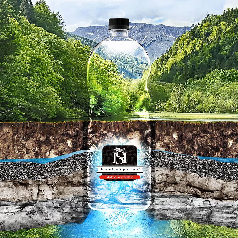 天猫超市霍斯湾冰泉新西兰进口饮用天然软水弱碱性1.5L*6非纯净水非矿泉水2