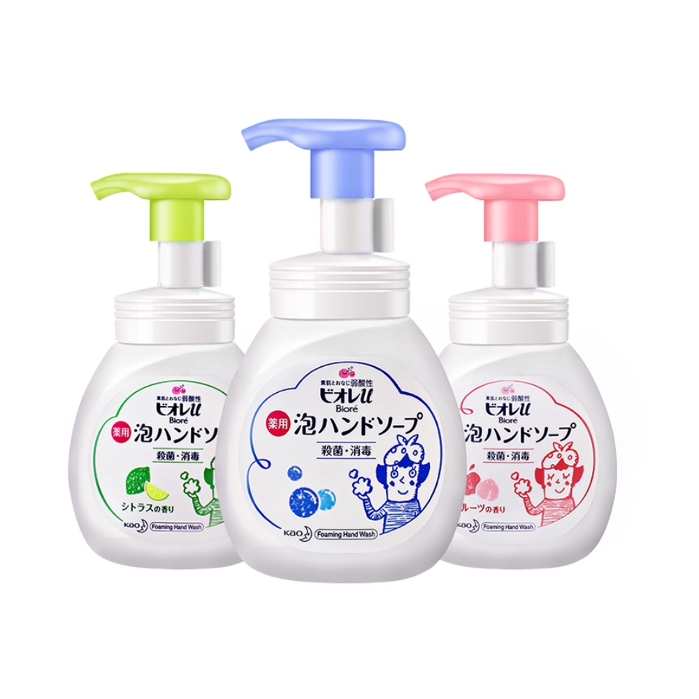 天猫超市日本花王泡沫型儿童宝宝洗手液杀菌消毒抑菌免洗家用便携式补充装0
