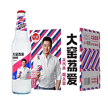 【520ml*12瓶】大窑荔爱玻璃瓶碳酸饮料整箱[5元优惠券]-寻折猪