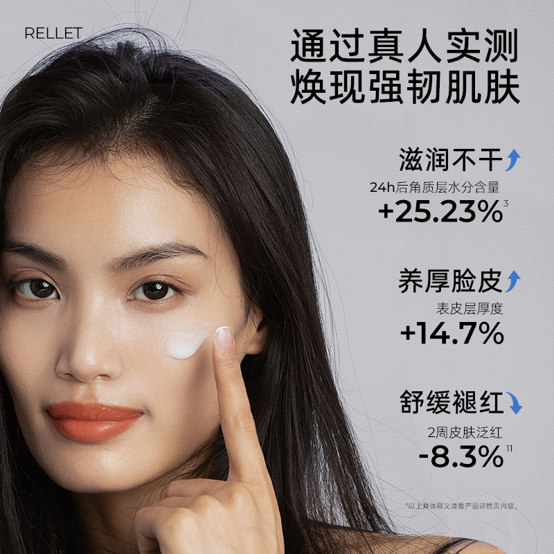 福瑞达颐莲玻尿酸嘭润霜补水保湿滋润修护面霜14g/罐*2护肤女