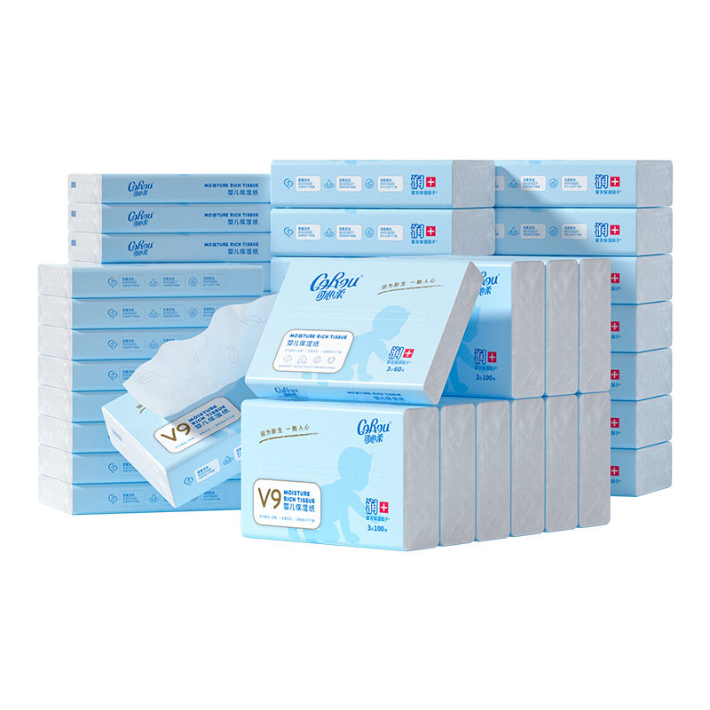 可心柔母婴云柔巾新生儿保湿纸巾100抽24包加60抽20包家庭装,淘宝优惠券,粉丝福利购,淘宝优惠卷