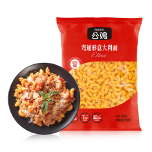 公鸡进口通心粉意大利面500g*4袋劲道速食