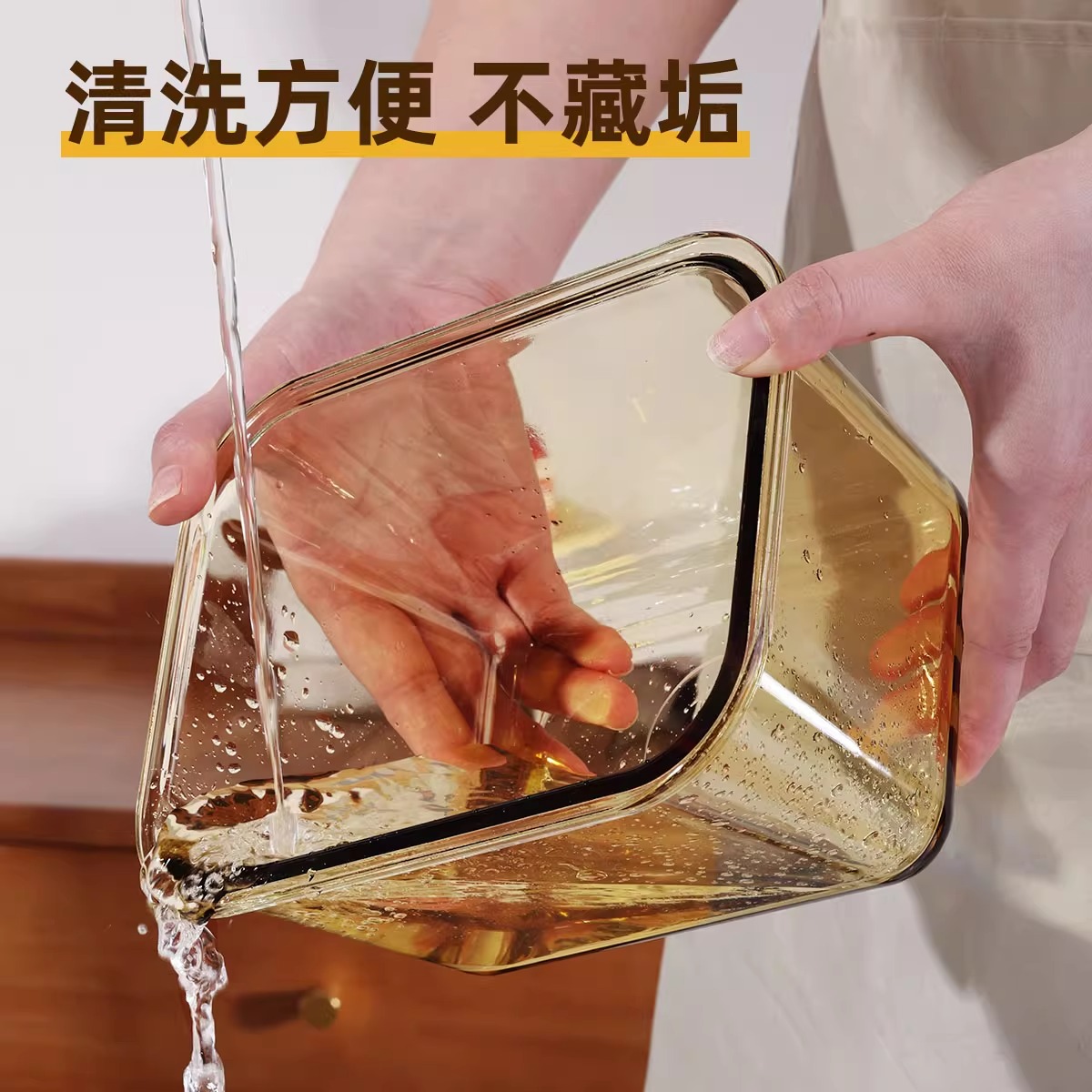 Chuangde large-capacity food-grade glass sealed pickle box