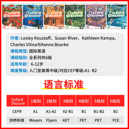 oxford discover 新版第二版牛津少儿英语教材oxforddiscover 1-6 - 图1