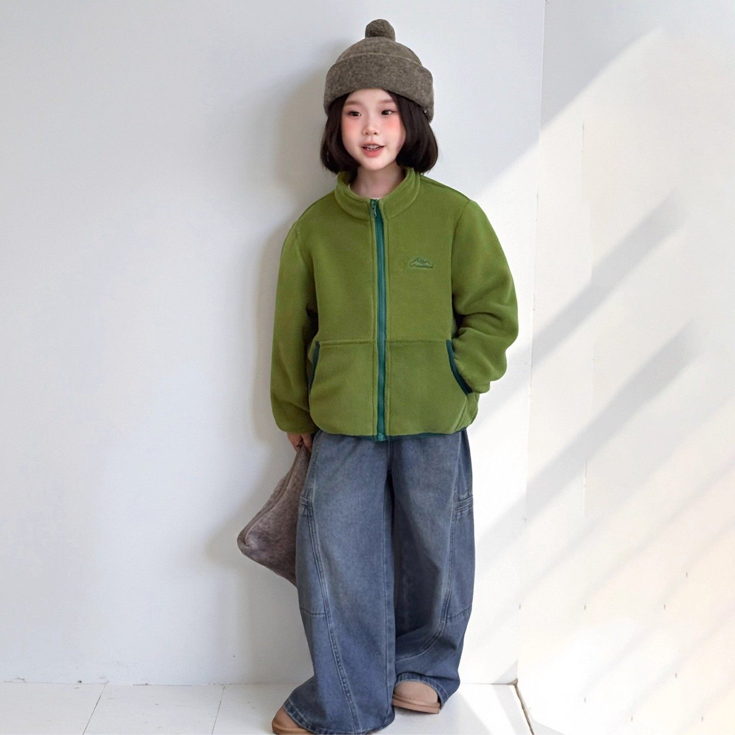 图图小象童装女童摇粒绒外套2025新款儿童秋装抗静电内胆保暖上衣,淘宝优惠券,粉丝福利购,淘宝优惠卷