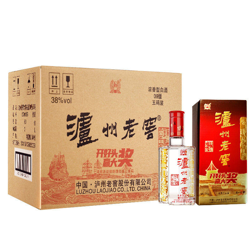 泸州老窖六年窖头曲38度整箱500ml*6瓶