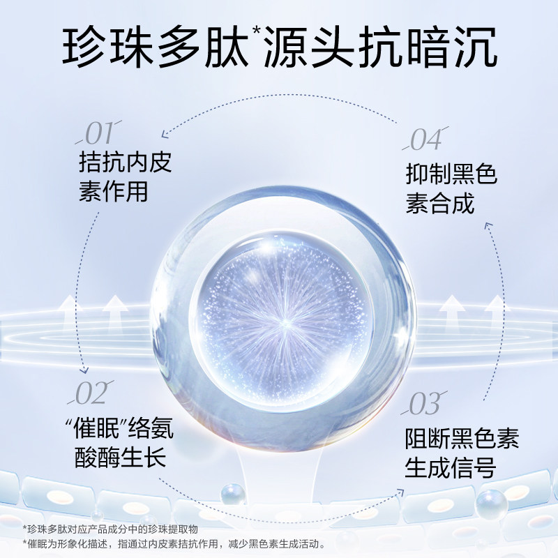 osm /欧诗漫珍珠白美白套装水面霜 天猫超市面部护理套装