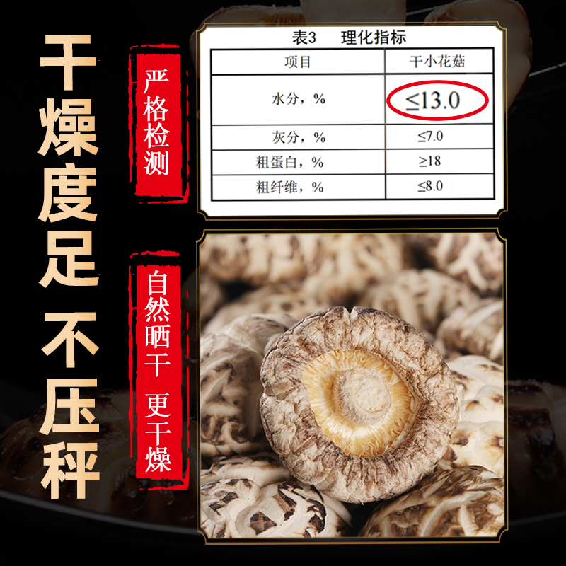 多跃房县小花菇干货200克冬菇香菇茶树菇滋补煲汤菇香肉厚 - 图3