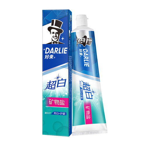 DARLIE好来(原黑人)牙膏超白矿物盐190g亮白温和护龈去牙渍清口气-图0