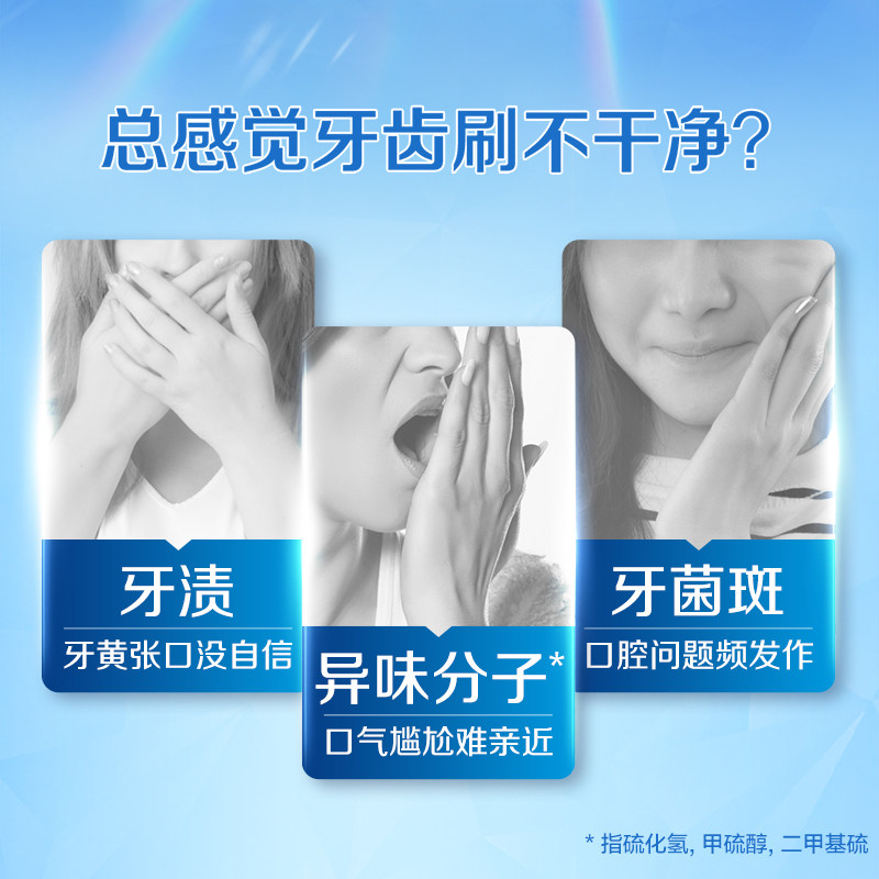 佳洁士3D炫白牙膏清新亮白去渍去黄口气清新套组