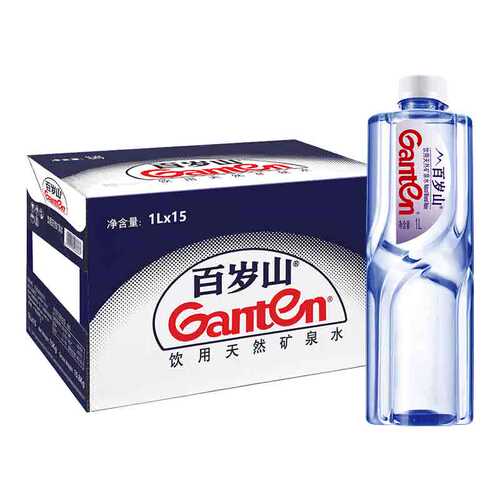 百岁山天然矿泉水1L*15瓶2箱装饮用水大瓶家用健康 - 图0