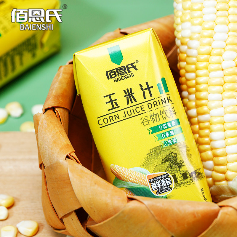佰恩氏玉米汁饮料0脂果蔬汁谷物早餐严选水果玉米清甜爽口,淘宝优惠券,粉丝福利购,淘宝优惠卷
