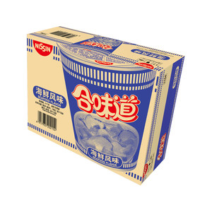 NISSIN/日清方便面合味道海鲜风味代餐零食夜宵泡面912g×1箱