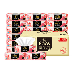 送39元猫卡!洁柔抽纸锦鲤系列4层80抽*60包