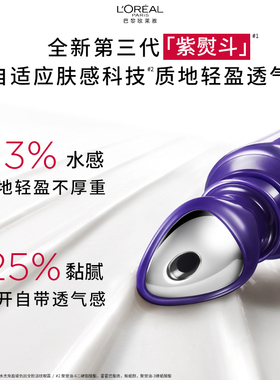 欧莱雅紫熨斗全脸淡纹淡黑眼圈
