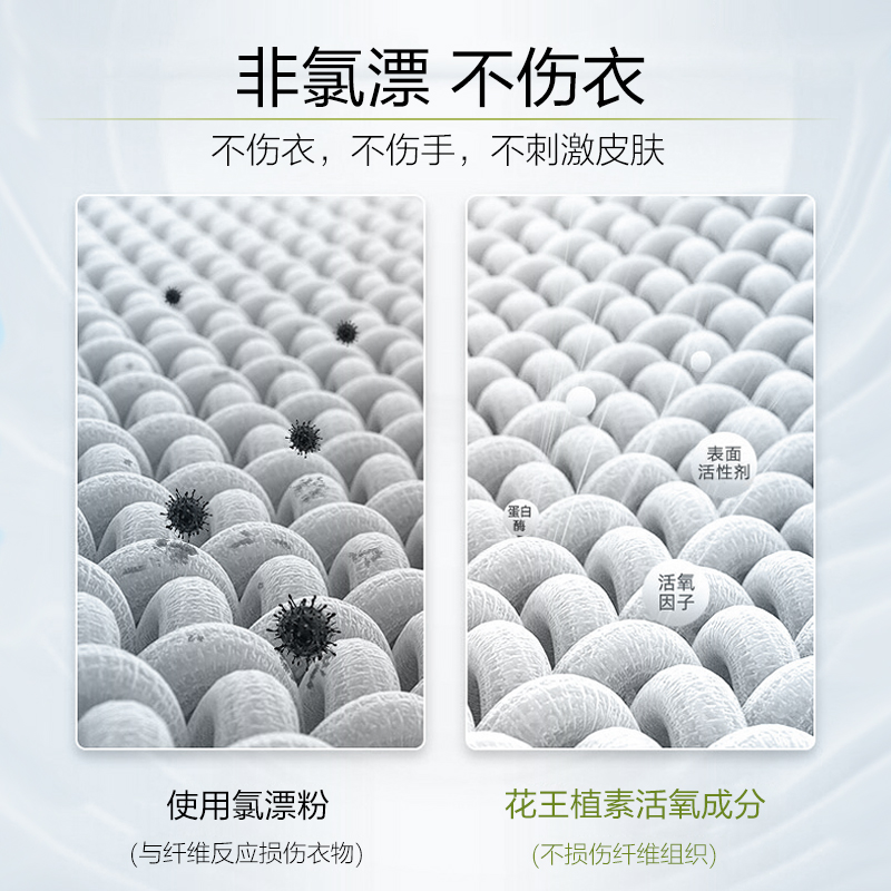 日本花王进口衣物渗透剂彩漂剂去黄漂白增艳深层去汗污渍花香1L