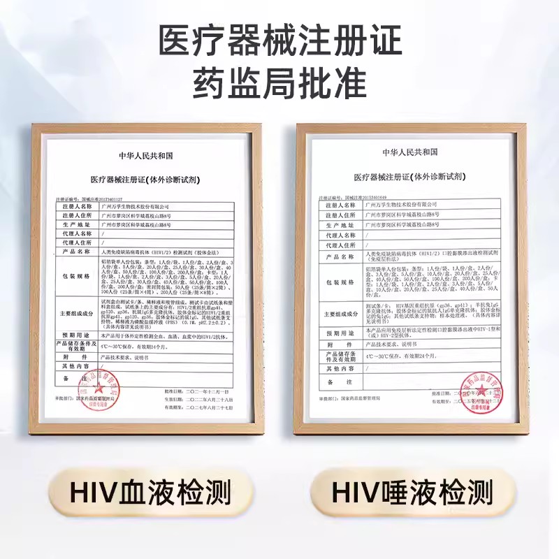 万孚HIV艾滋病毒抗原检测试剂血检1人份性病检测试剂盒居家自检 - 图3