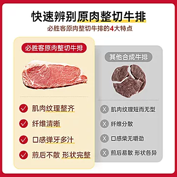 必胜客优选原肉整切调理黑椒西冷牛排冷冻[7元优惠券]-寻折猪