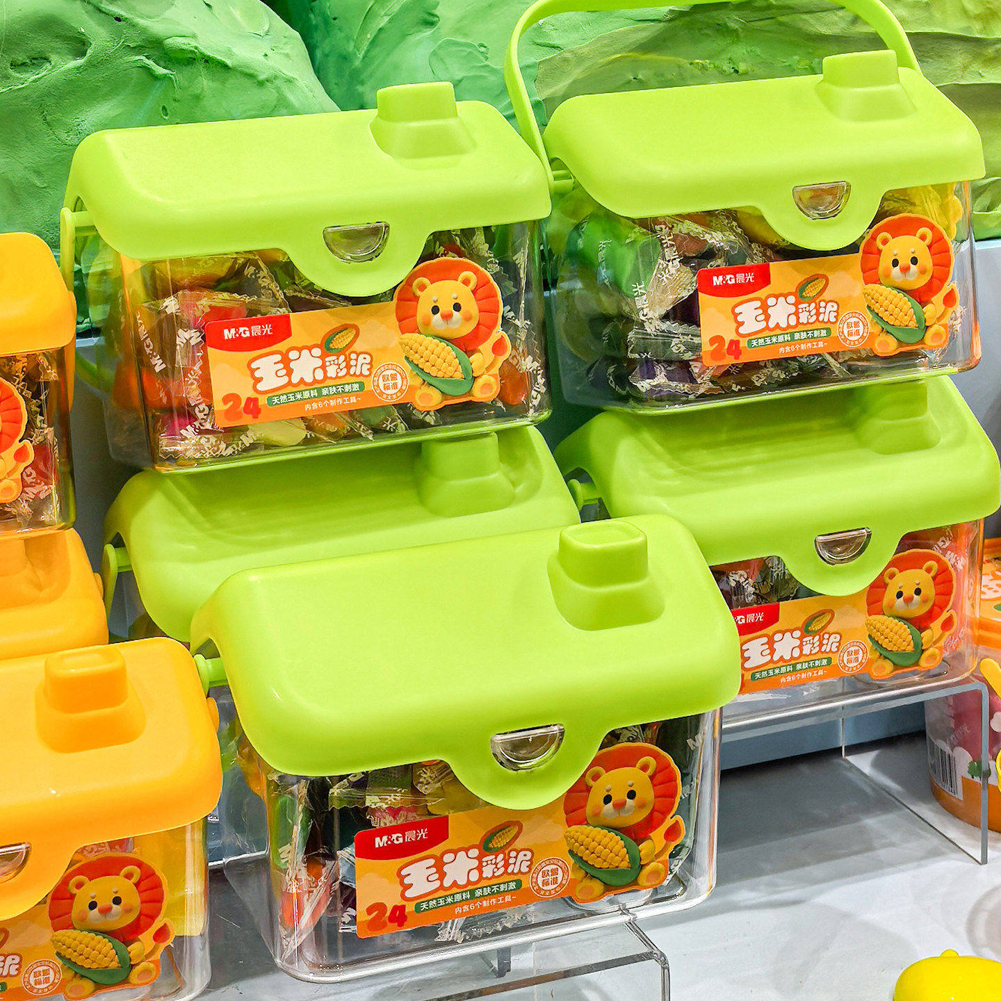 晨光玉米彩泥欧盟安全标准附模具12色/24色儿童橡皮泥套装玩具,淘宝优惠券,粉丝福利购,淘宝优惠卷