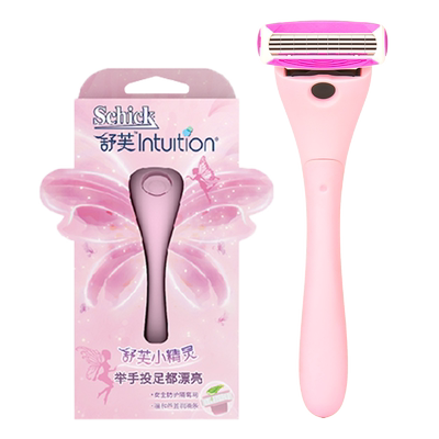 Schick/舒适舒芙小精灵唇毛腿毛腋毛快速脱毛1刀架1刀头