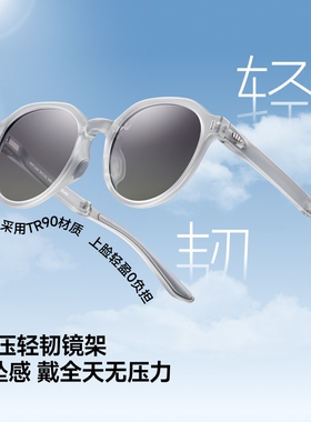 蕉下皇冠框轻量折叠FD018墨镜