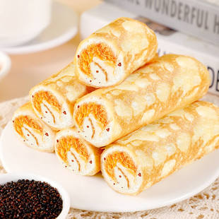 三只松鼠奶皮藜麦卷面包450g*1箱