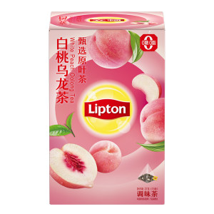 Lipton/立顿白桃乌龙调味袋泡茶春日出游1.8gx15包独立茶包下午茶