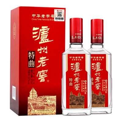 泸州老窖特曲375ml*2盒52度白酒