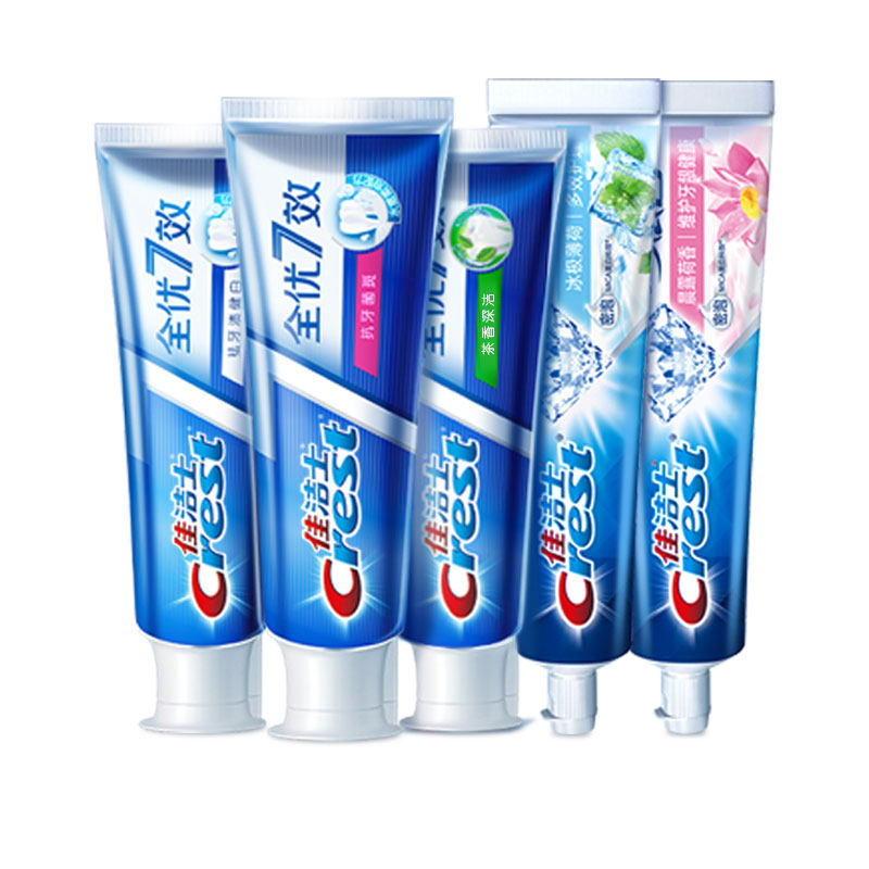 佳洁士全优7效亮白去黄去口臭牙渍 天猫超市牙膏