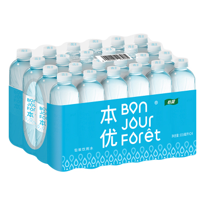 【详情低价秒杀】怡宝本优饮用水天然水非矿泉水555ml*24瓶/箱
