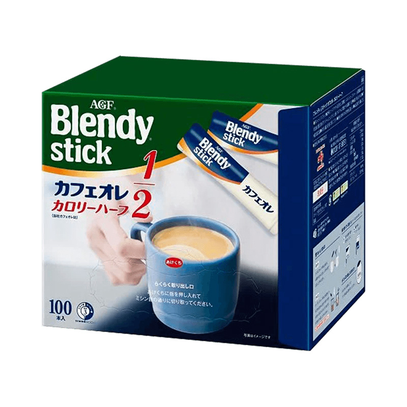 AGF速溶咖啡Blendy拿铁咖啡100条三合一条装咖啡粉日本原装进口