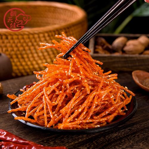 翻天娃魔术丝辣条101g爆辣网红爆款麻辣零食小吃儿时经典湖南特产 - 图1