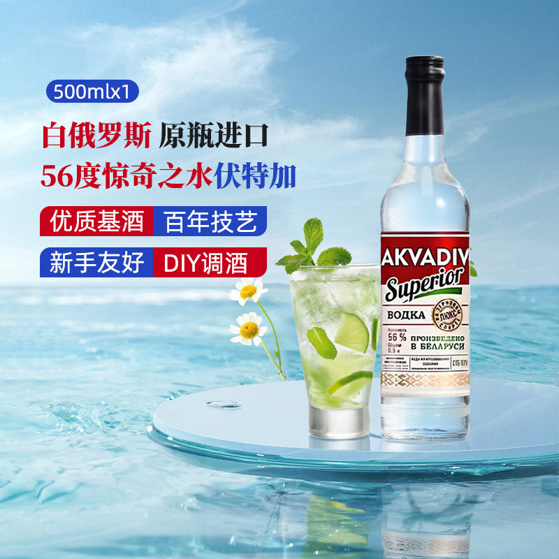 惊奇之水伏特加vodka调酒基酒洋酒烈酒白俄罗斯原瓶进口,淘宝优惠券,粉丝福利购,淘宝优惠卷